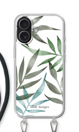 Tropical watercolor leaves