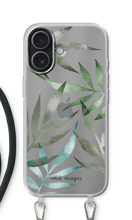 Tropical watercolor leaves