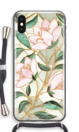 Orange stained glass flower