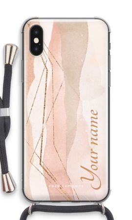 Gold Lines Namecase - Blush