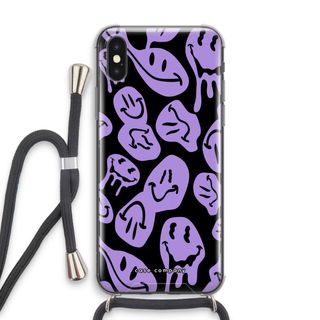 Schmelzender Smiley - Lila