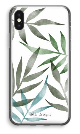 Tropical watercolor leaves
