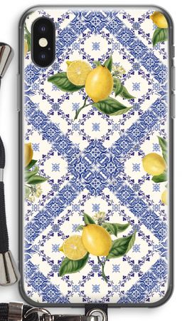 Blue tiles and lemons