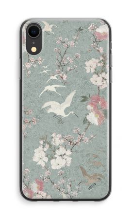 Japanese crane birds blossom