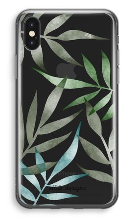 Tropical watercolor leaves