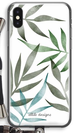 Tropical watercolor leaves