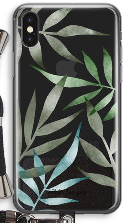 Tropical watercolor leaves