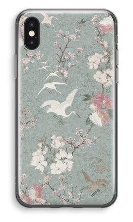 Japanese crane birds blossom