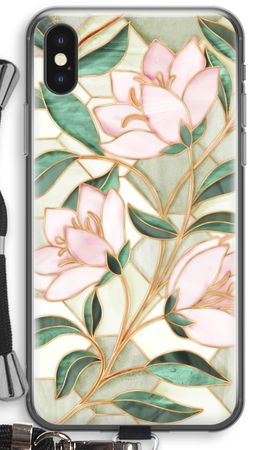 Orange stained glass flower