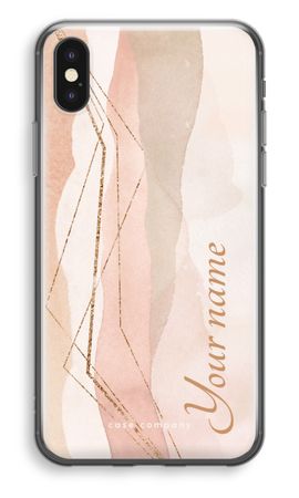 Gold Lines Namecase - Blush