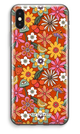 Fleurs rétro - Rouge