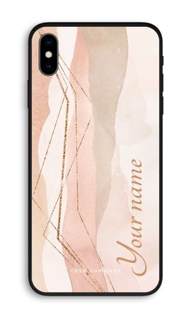 Gold Lines Namecase - Blush