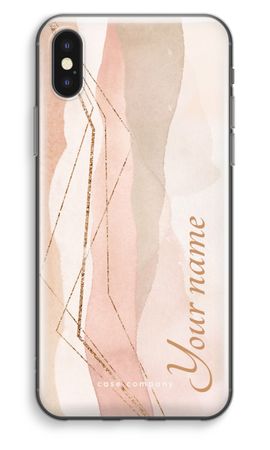 Gold Lines Namecase - Blush