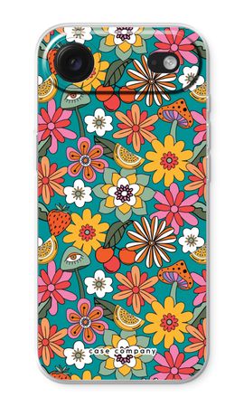 Retro Flowers N°2 - Blue