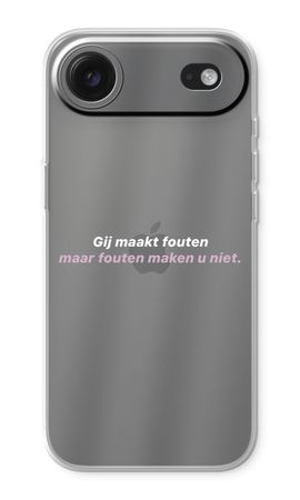 Fouten maken u niet