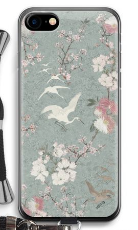 Japanese crane birds blossom