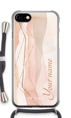 Gold Lines Namecase - Blush