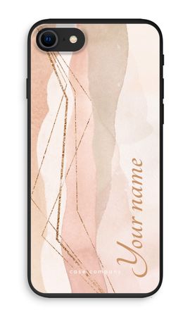 Gold Lines Namecase - Blush