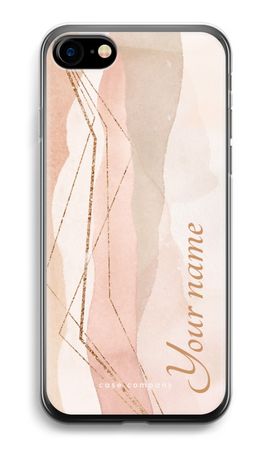 Gold Lines Namecase - Blush