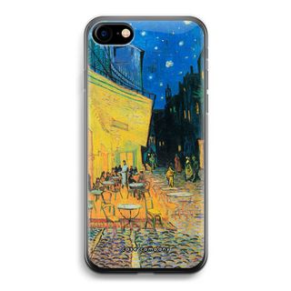 Caféterras bij nacht