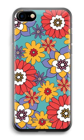Retro Flowers - Blue