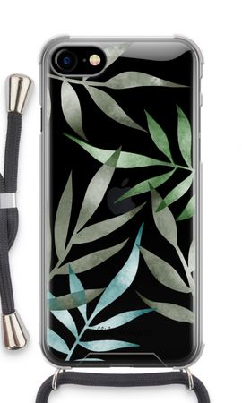 Tropical watercolor leaves