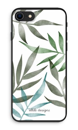 Tropical watercolor leaves