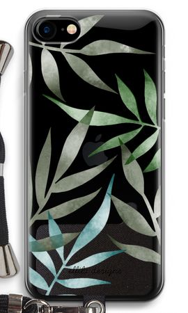 Tropical watercolor leaves