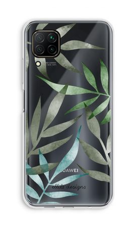 Tropical watercolor leaves