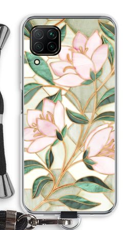 Oranje glas in lood bloem