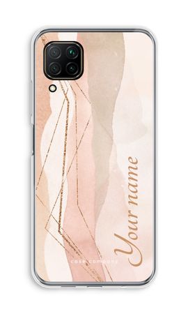 Gold Lines Namecase - Blush