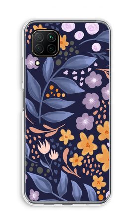 Flowers with blue leaves