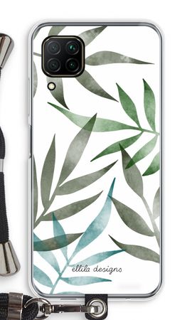 Tropical watercolor leaves