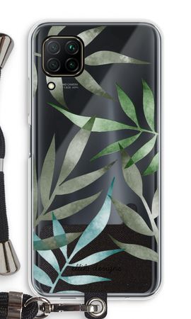 Tropical watercolor leaves