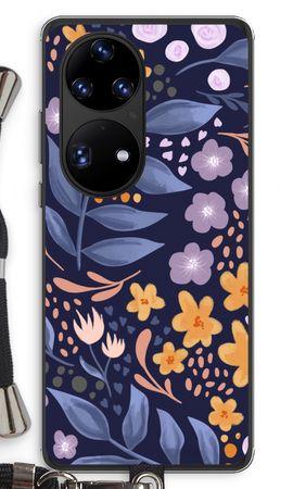 Flowers with blue leaves