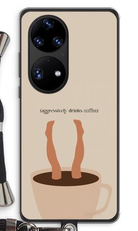 Aggressively drinks coffee