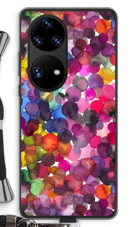 Överlappande akvarellprickar