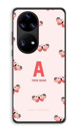 Rosy Butterflies Monogram