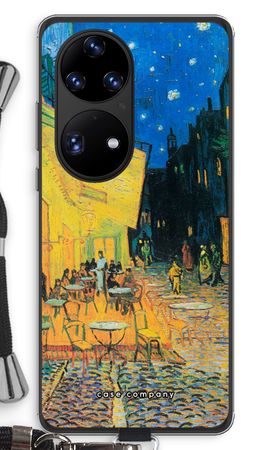 Caféterrassen på kvällen