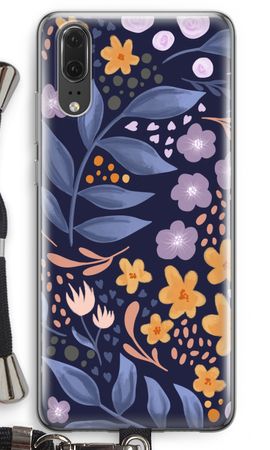 Flowers with blue leaves