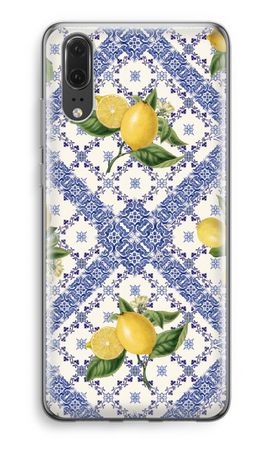 Blue tiles and lemons