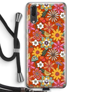 Fleurs rétro - Rouge