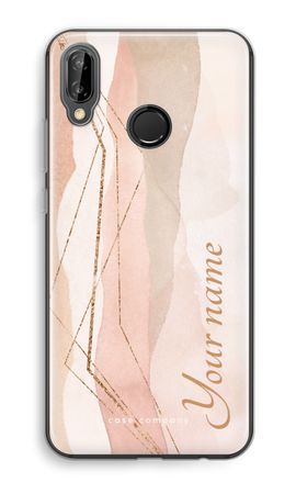 Gold Lines Namecase - Blush