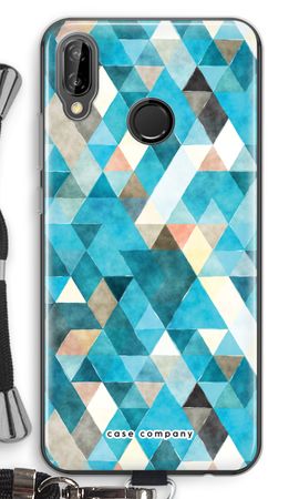 Coloured triangles blue
