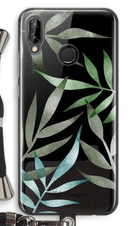 Tropical watercolor leaves