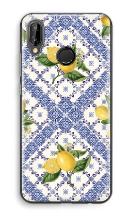 Blue tiles and lemons
