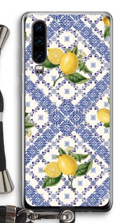 Blue tiles and lemons