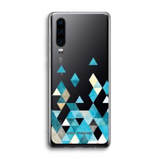 Coloured triangles blue