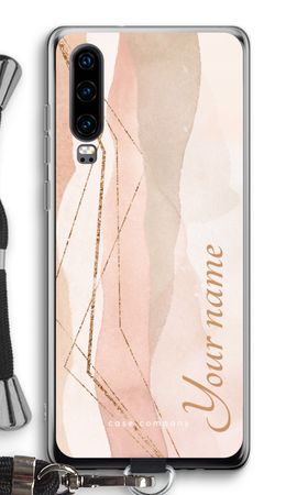 Gold Lines Namecase - Blush