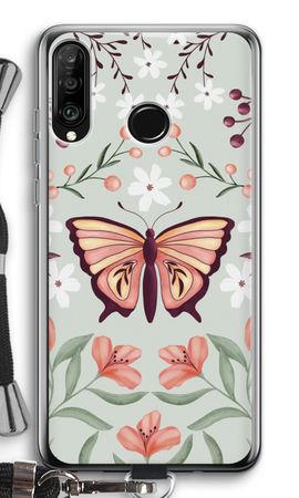 Schmetterling in einer blumigen Welt